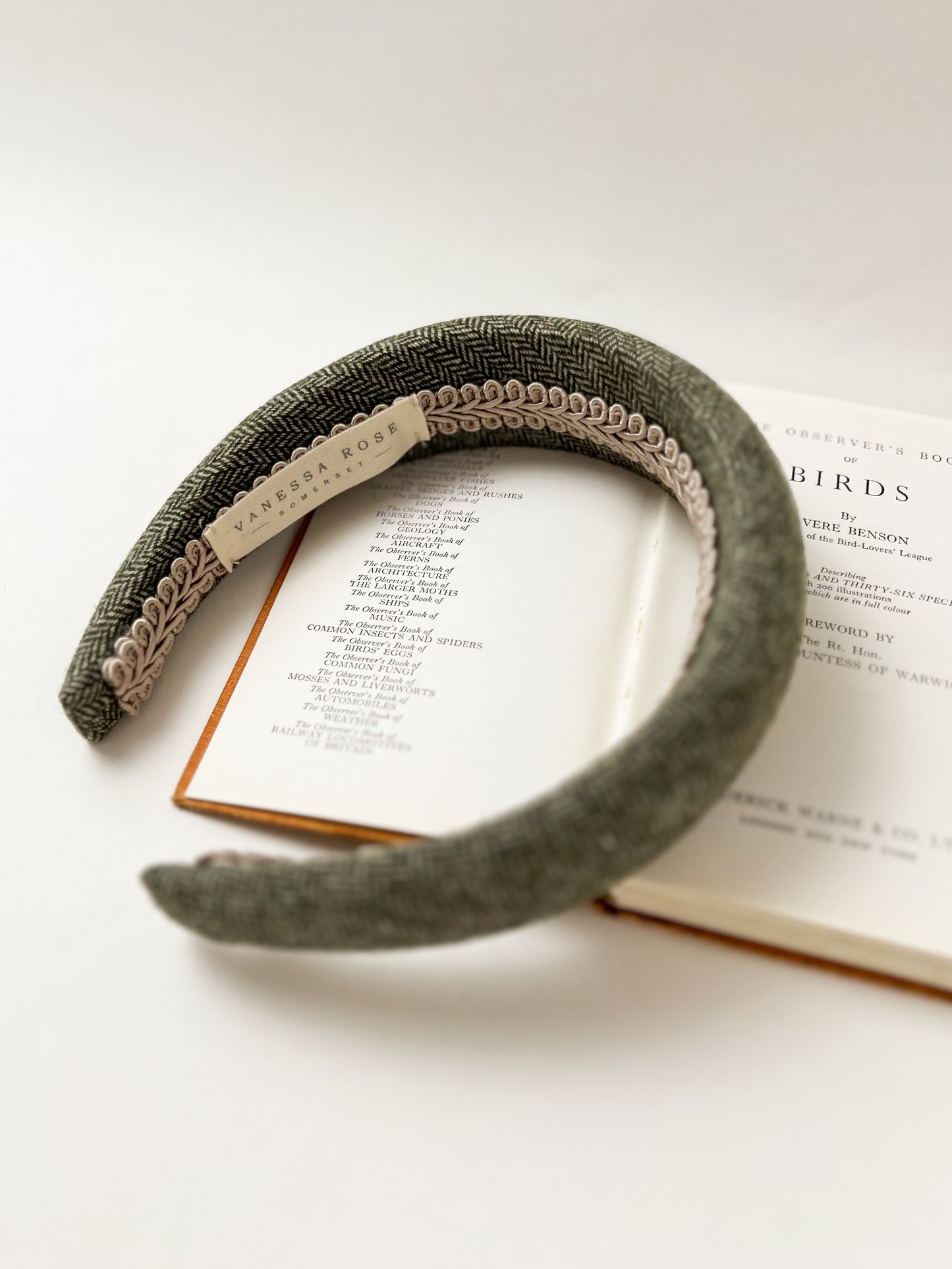 The Padded Headband in Olive Green
