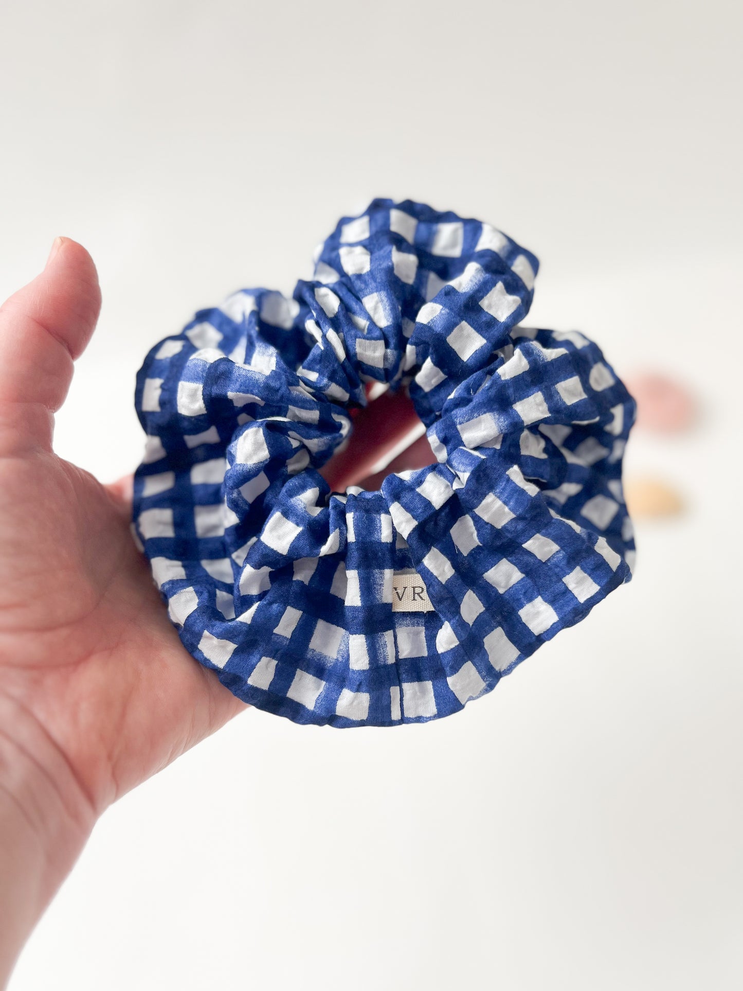 Hair Scrunchie in Blue Swell