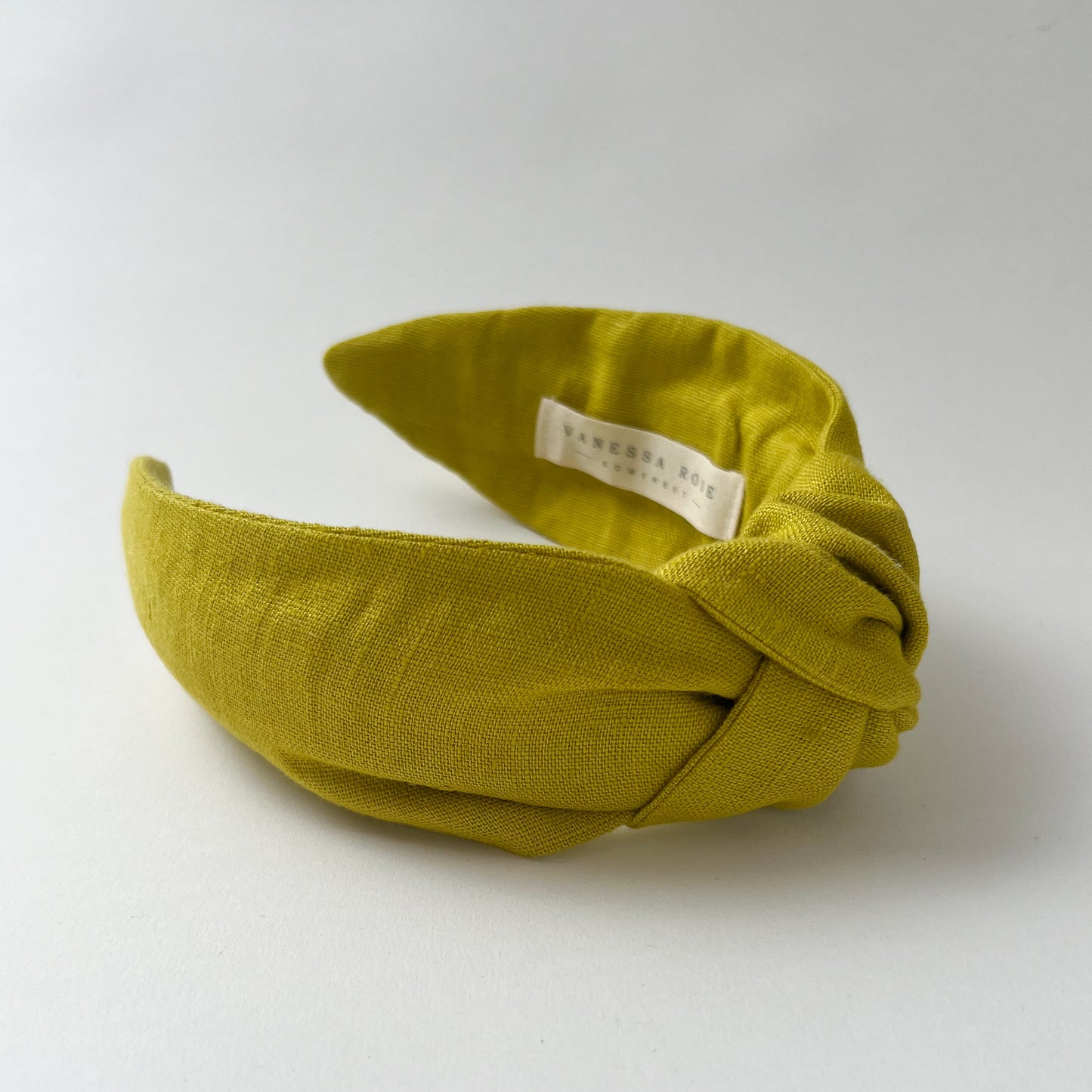 Amelie Headband in Citrus Linen