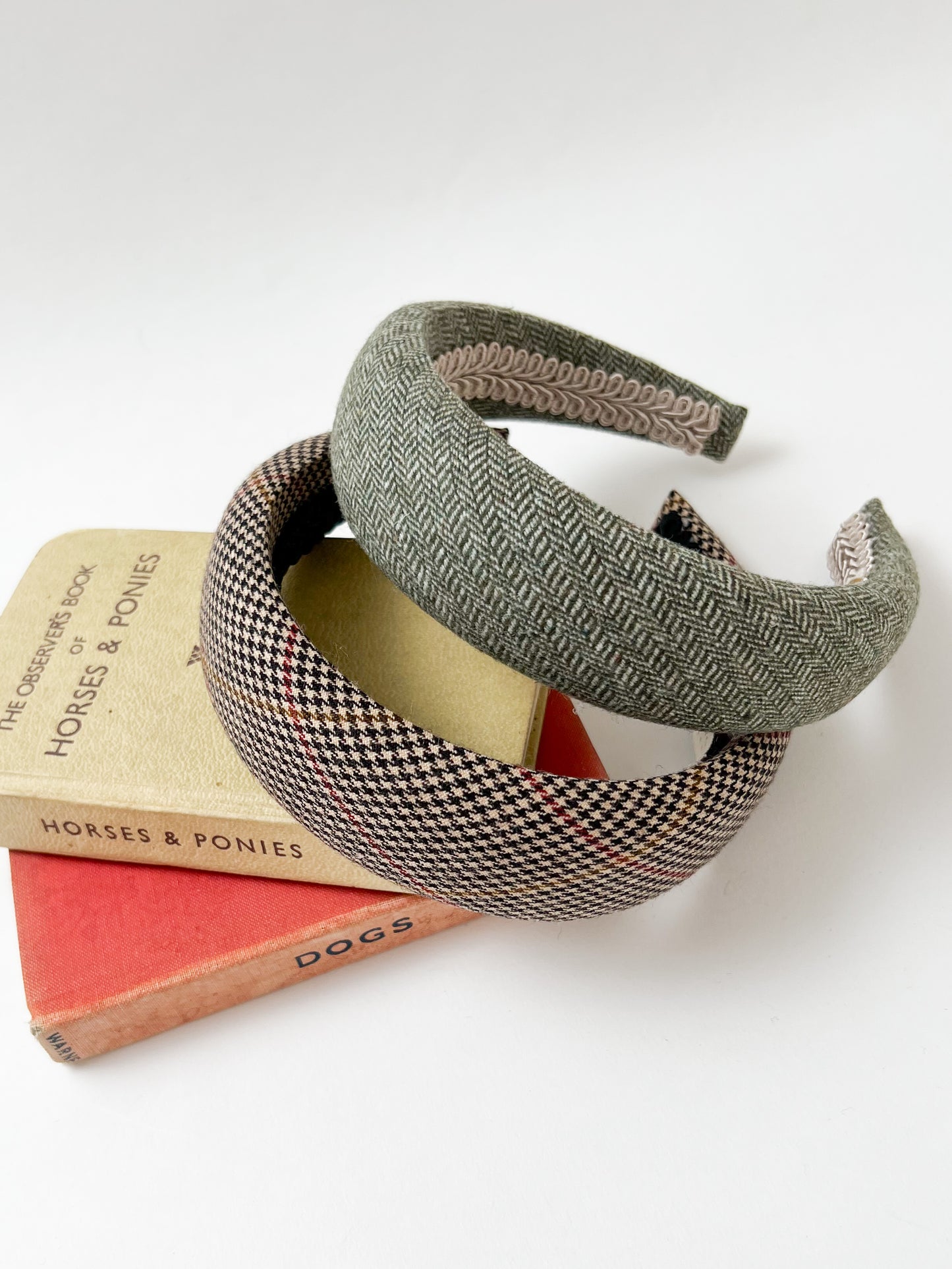The Padded Headband in Caramel Check