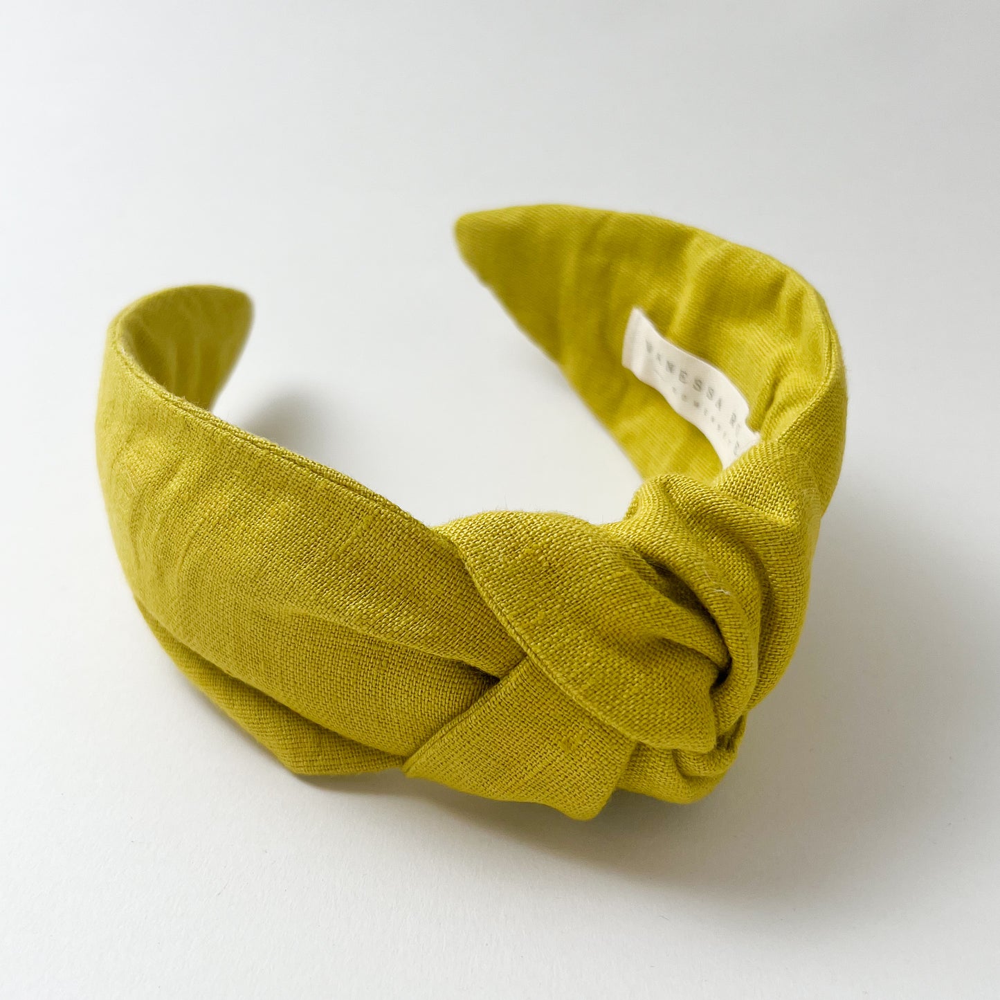 Amelie Headband in Citrus Linen