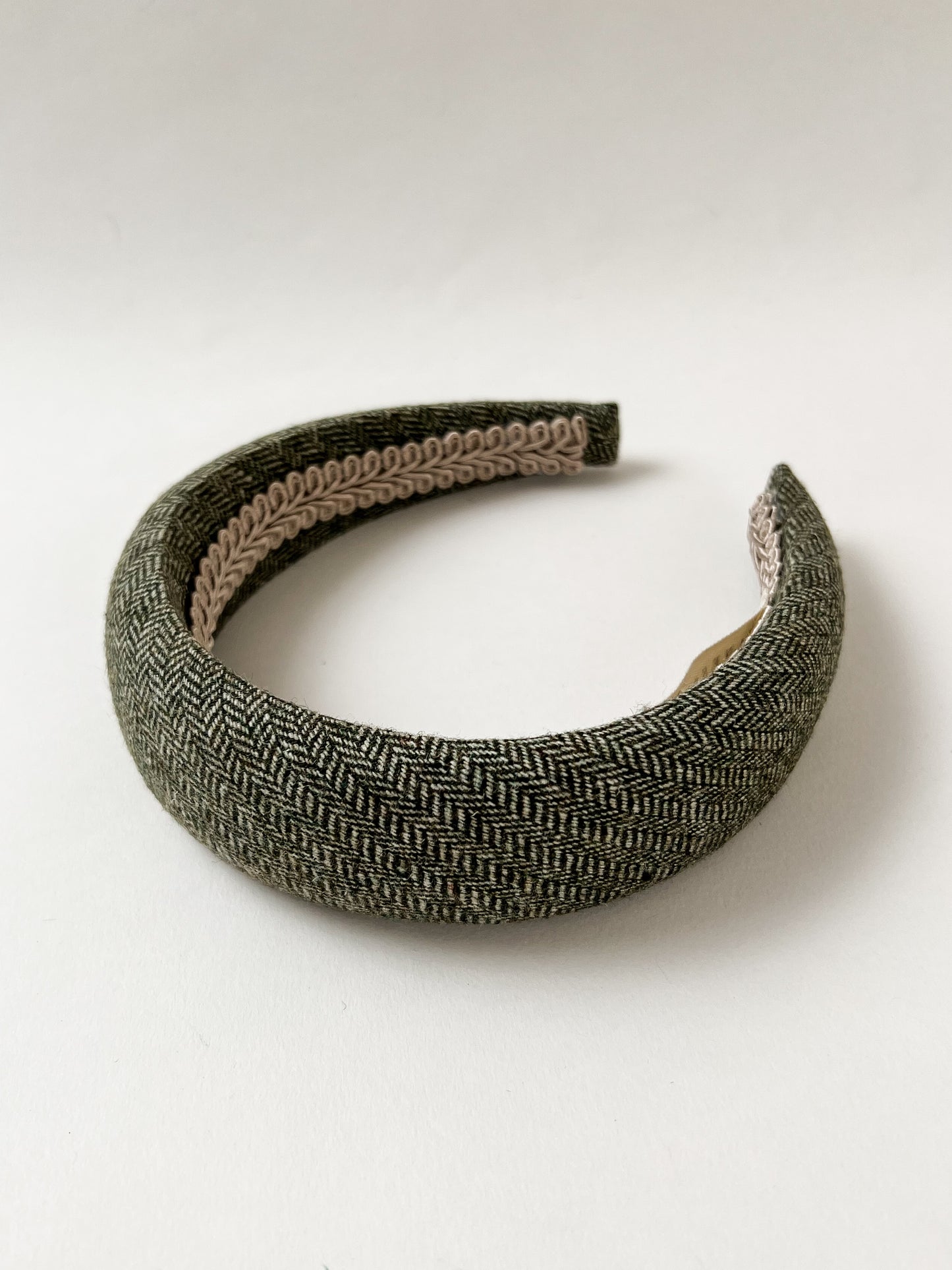 The Padded Headband in Olive Green