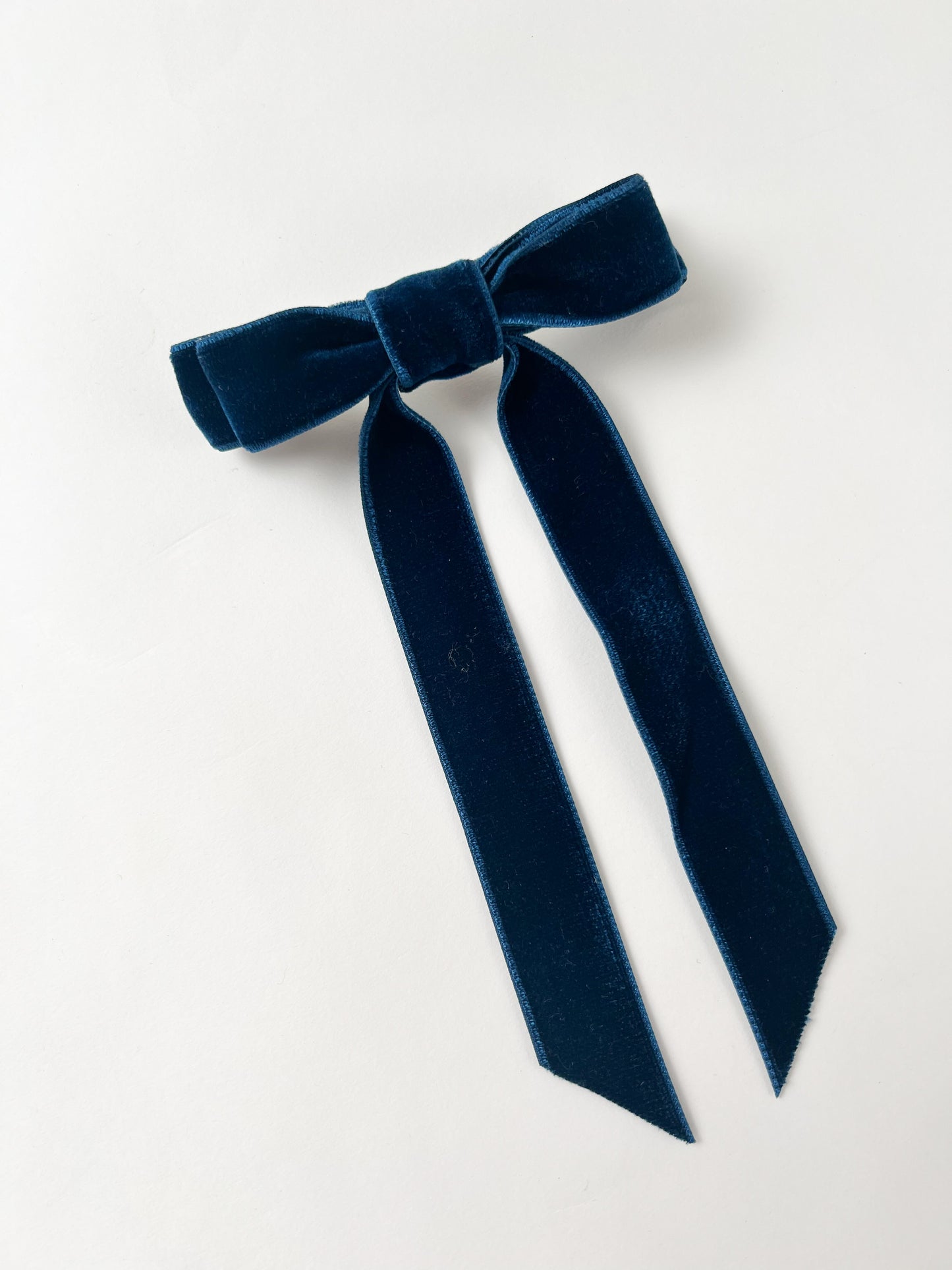 Brigitte Hair Bow in Classic Black Velvet