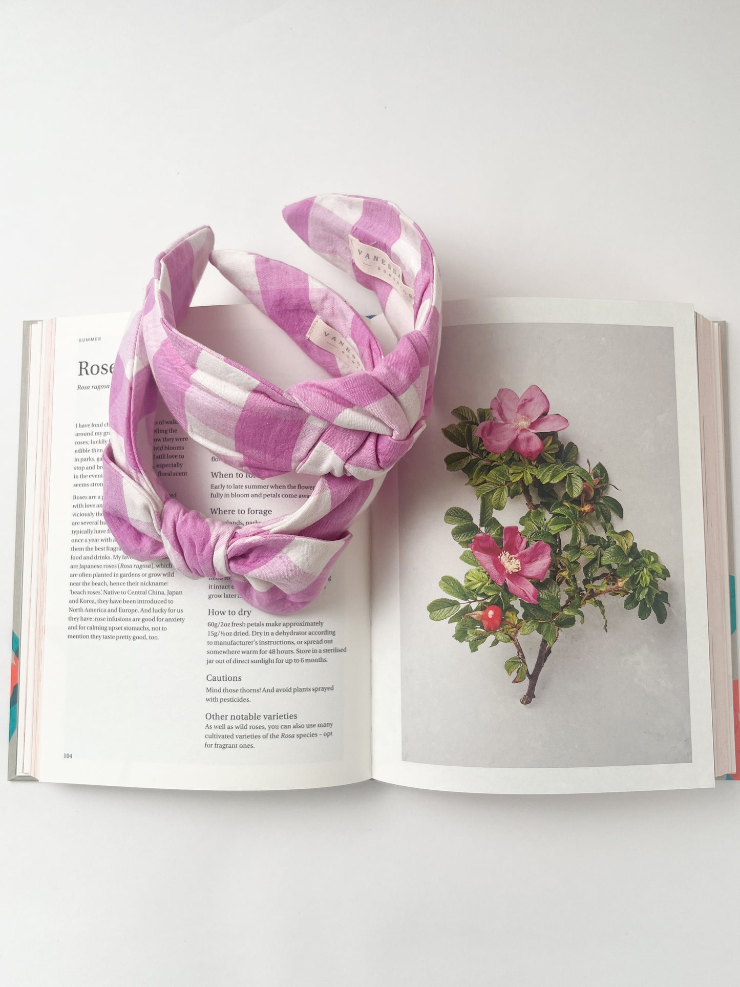 The Top Knot Headband Lilac Rose Check