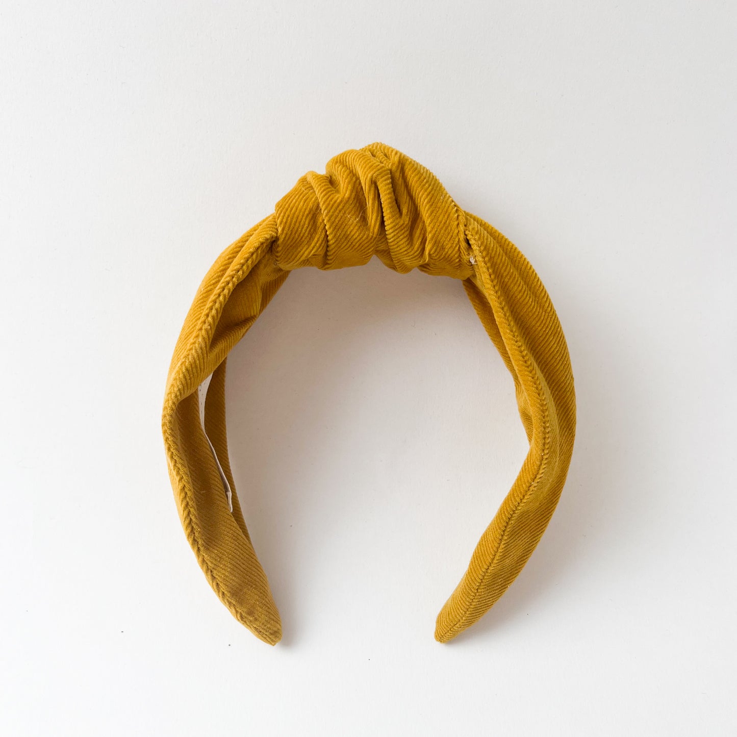 Amelia Hairband in Moutarde Cotton Corduroy
