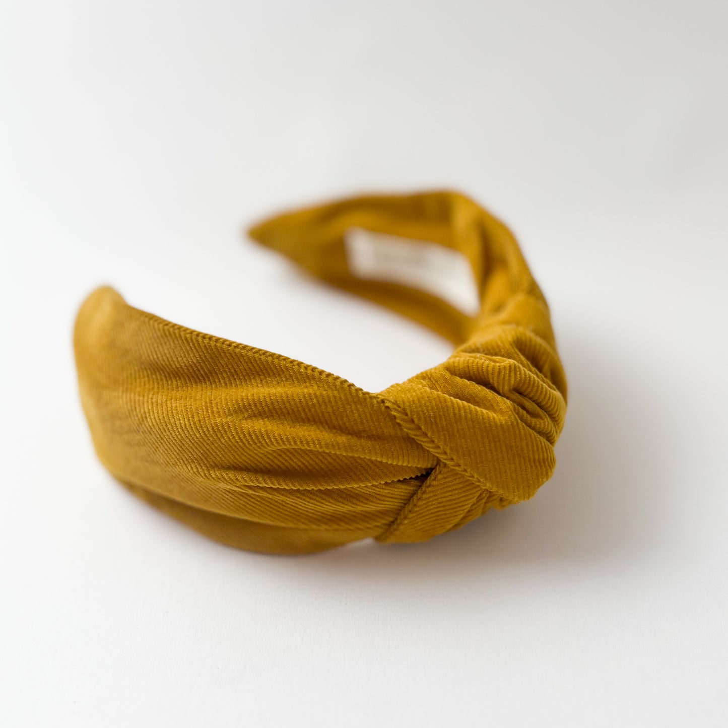 Amelia Hairband in Moutarde Cotton Corduroy