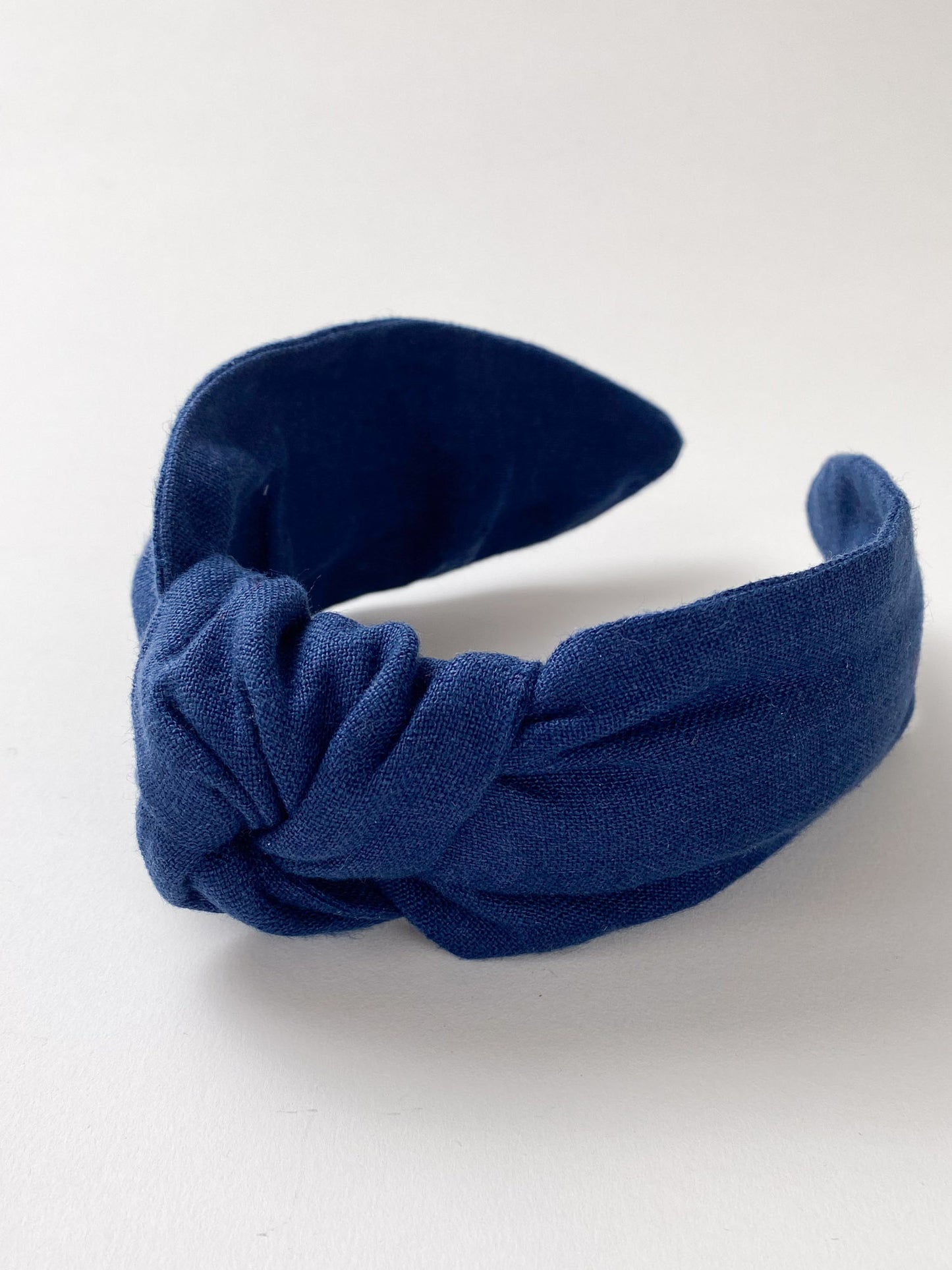Amelie Headband in Navy Linen
