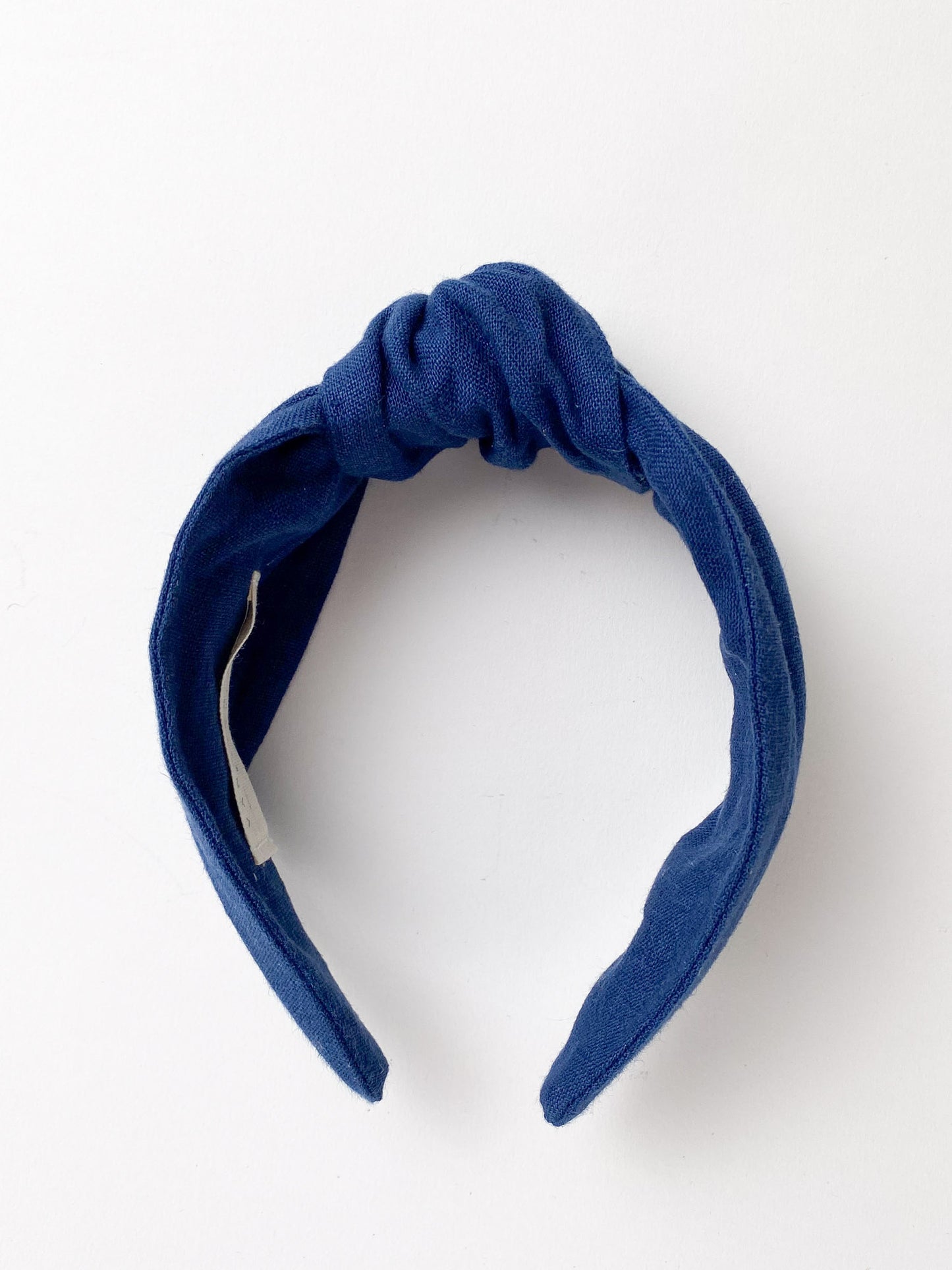 Amelie Headband in Navy Linen