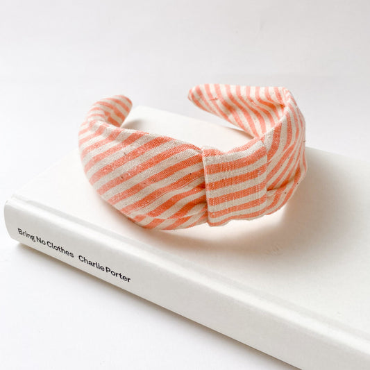 Ines Hairband - Peaches Stripe
