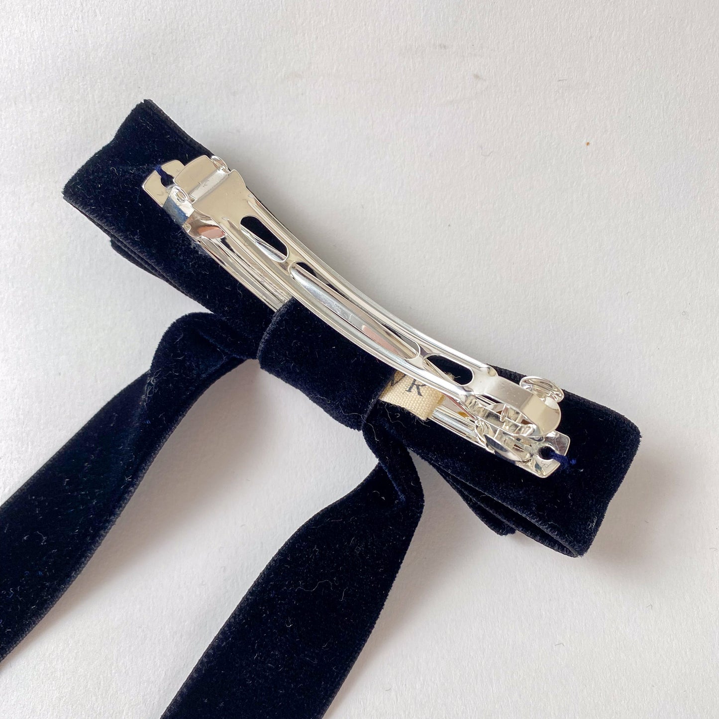 Brigitte Hair Bow in Classic Black Velvet