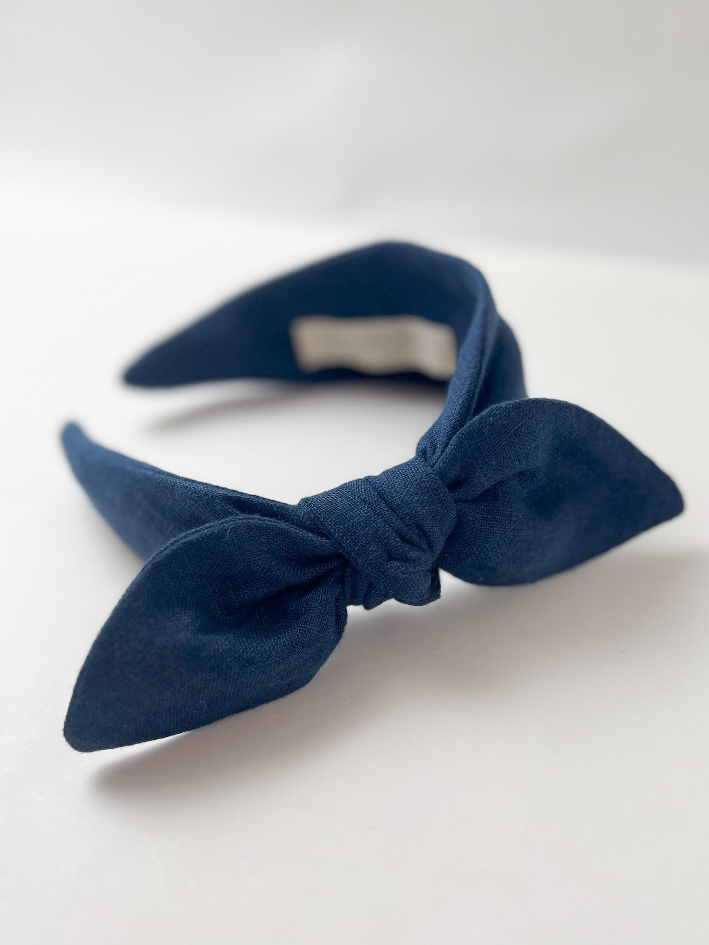 Celeste Headband in Navy Linen