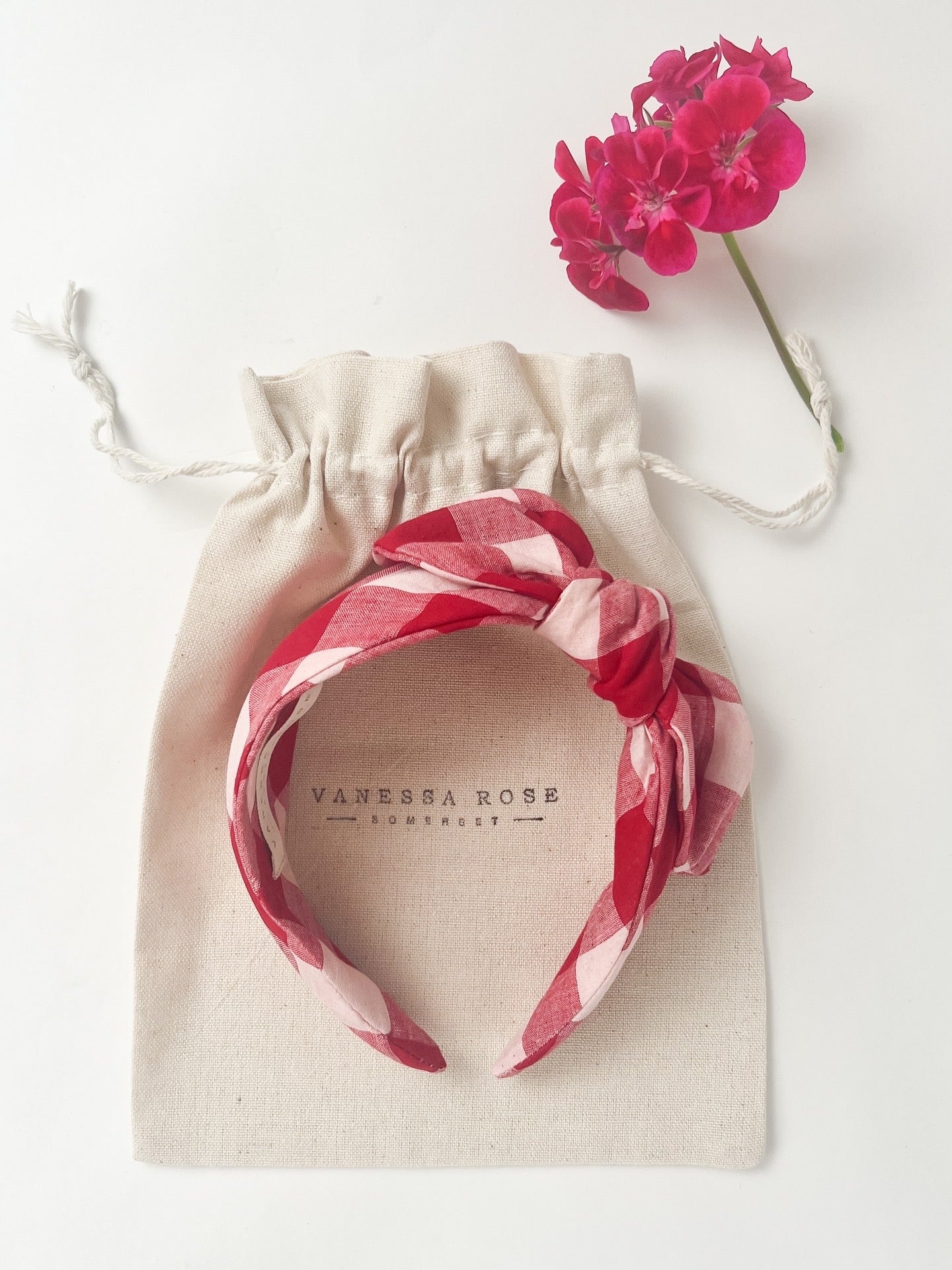 Celeste Headband in Cherry Red