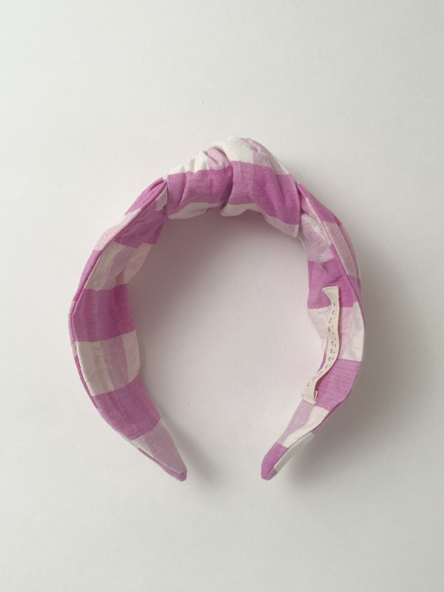 The Top Knot Headband Lilac Rose Check