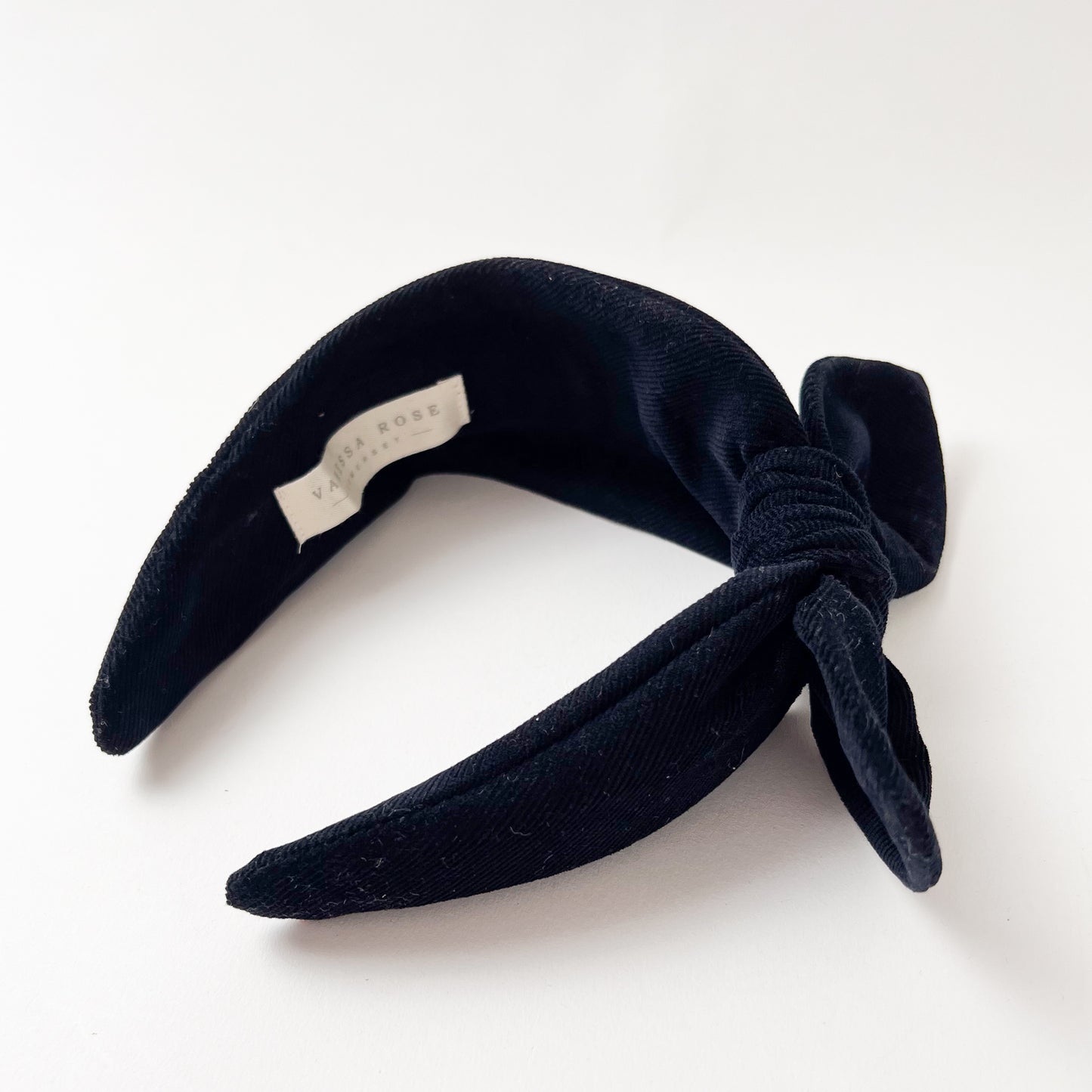 Celeste Hairband in Marine Cotton Corduroy