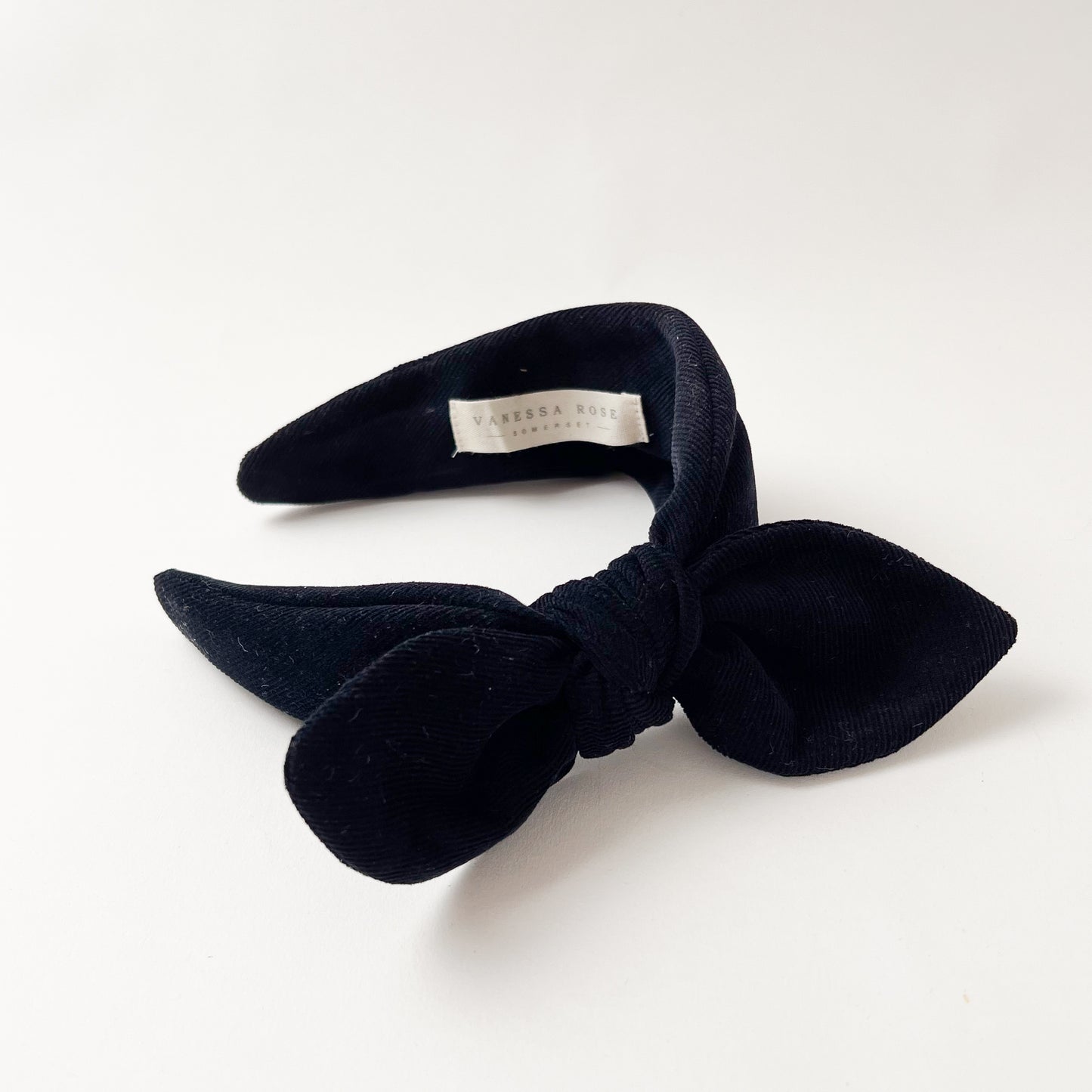 Celeste Hairband in Marine Cotton Corduroy