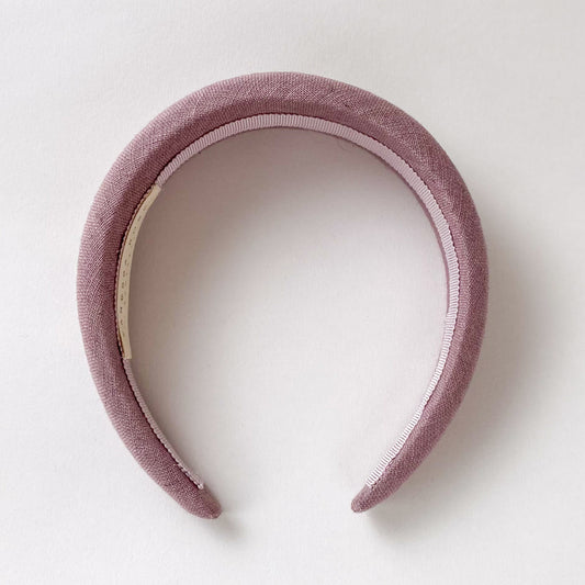 Lilac Linen Padded Headband