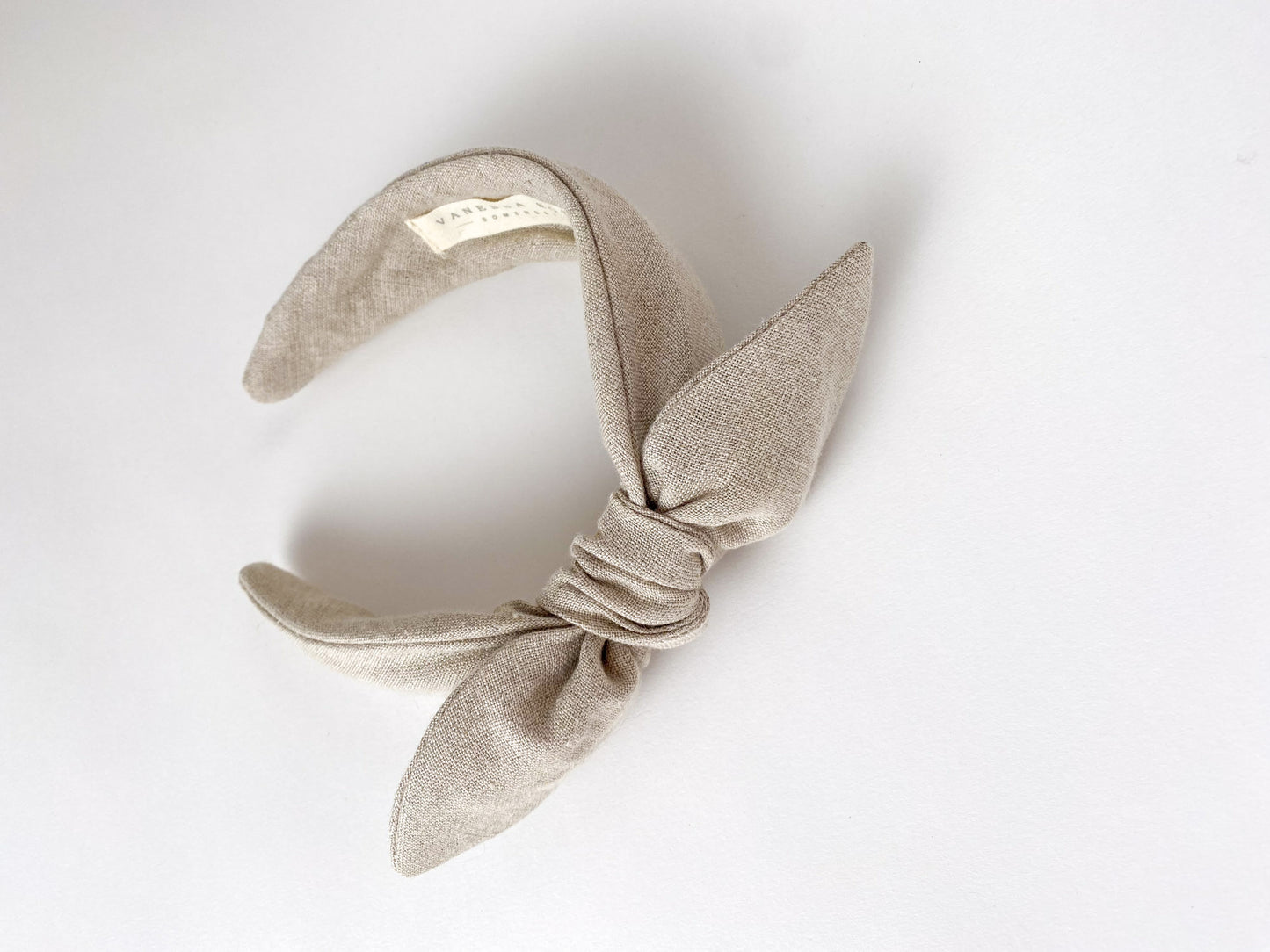 Celeste Hairband in Neutral Linen