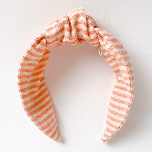 Amelie Hairband - Peaches Stripe