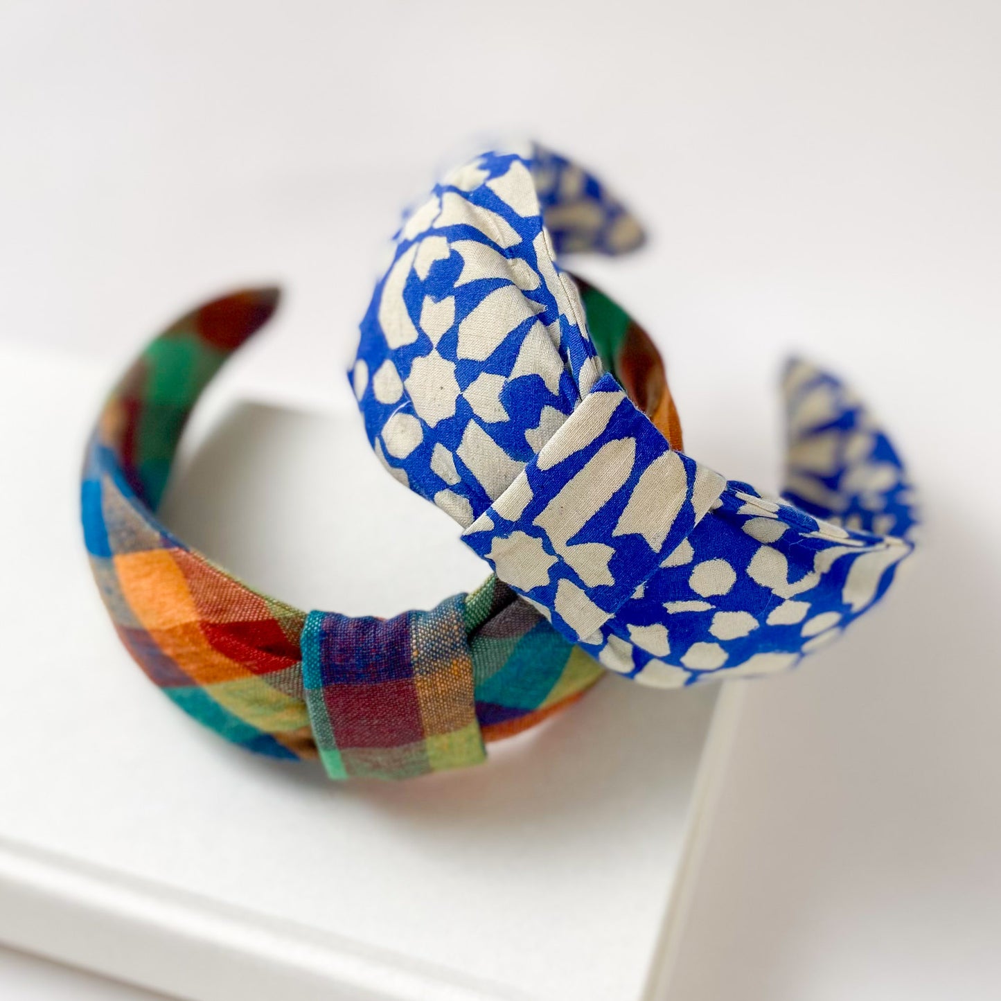 Ines Hairband Paper Blue