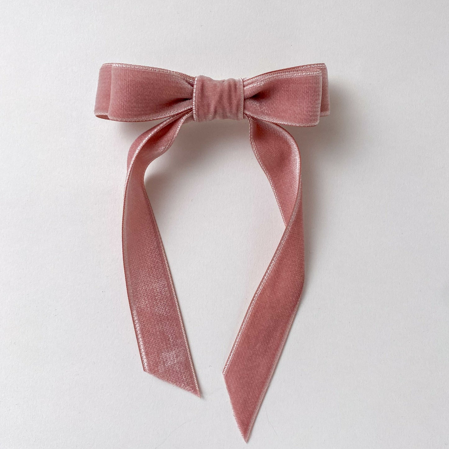 Brigitte Hair Bow Dusky Rose