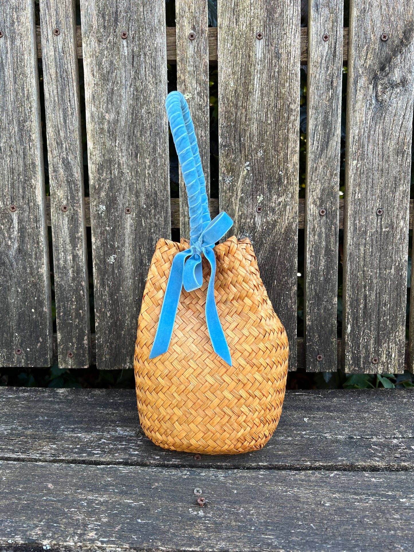 Sea Grass Basket Velvet Ribbon