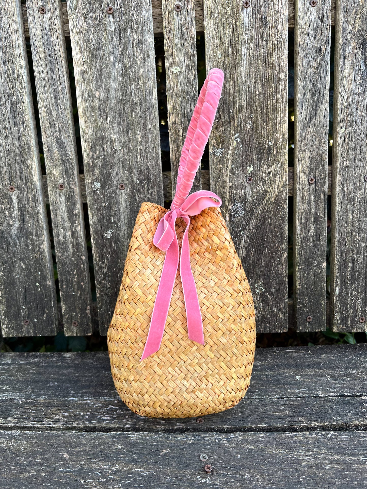 Sea Grass Basket Velvet Ribbon