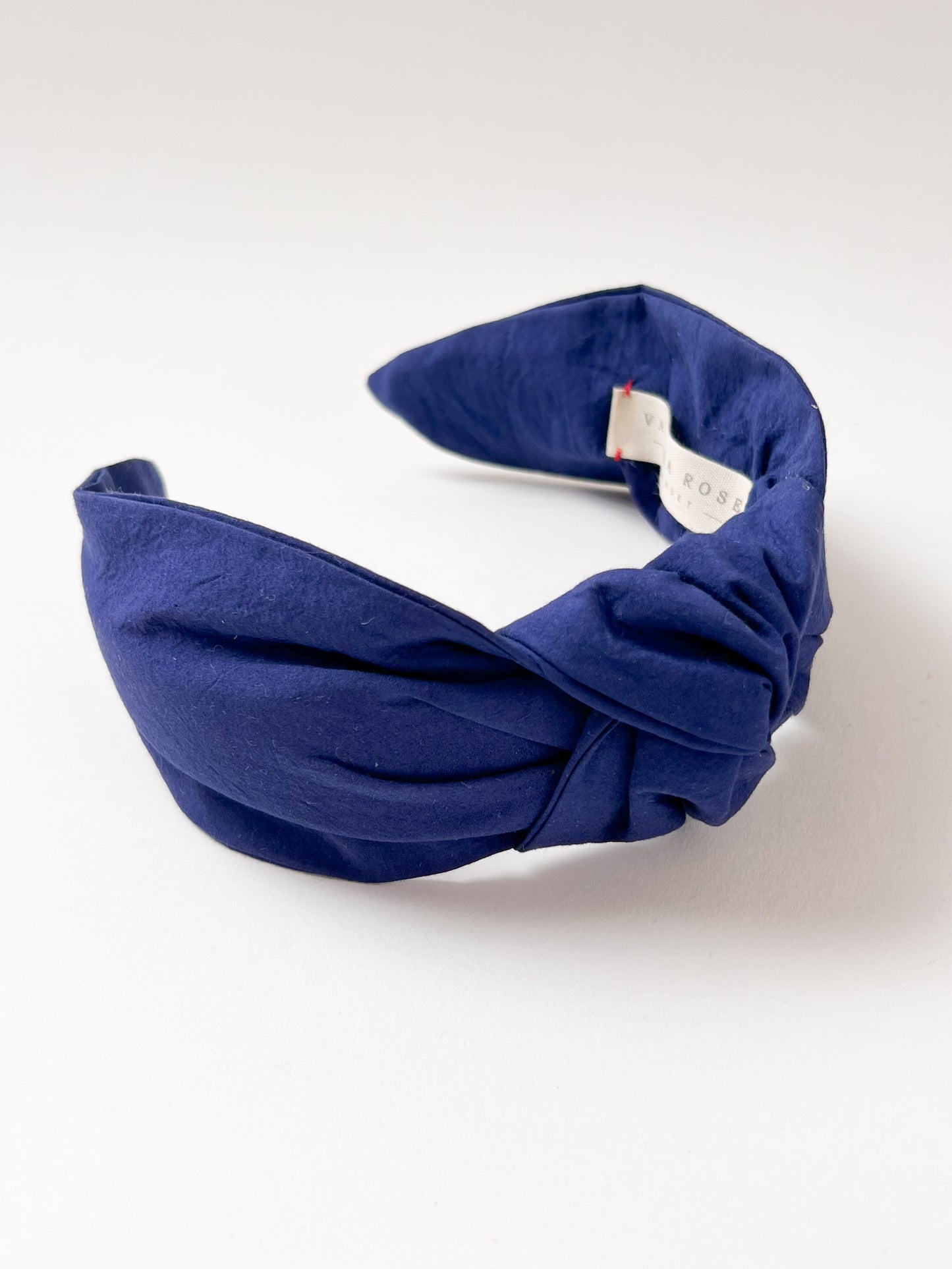 Top Knot Headband in Japanese Cotton Cobalt Blue