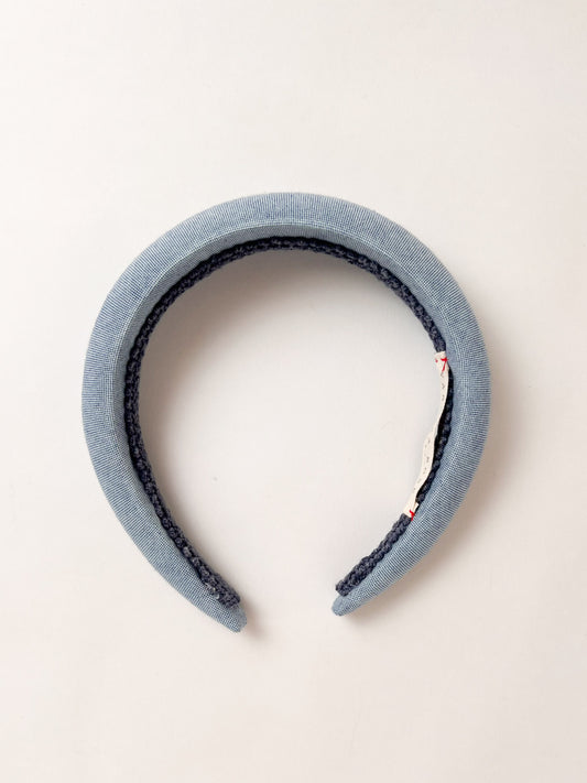 The Denim Blue Padded Headband