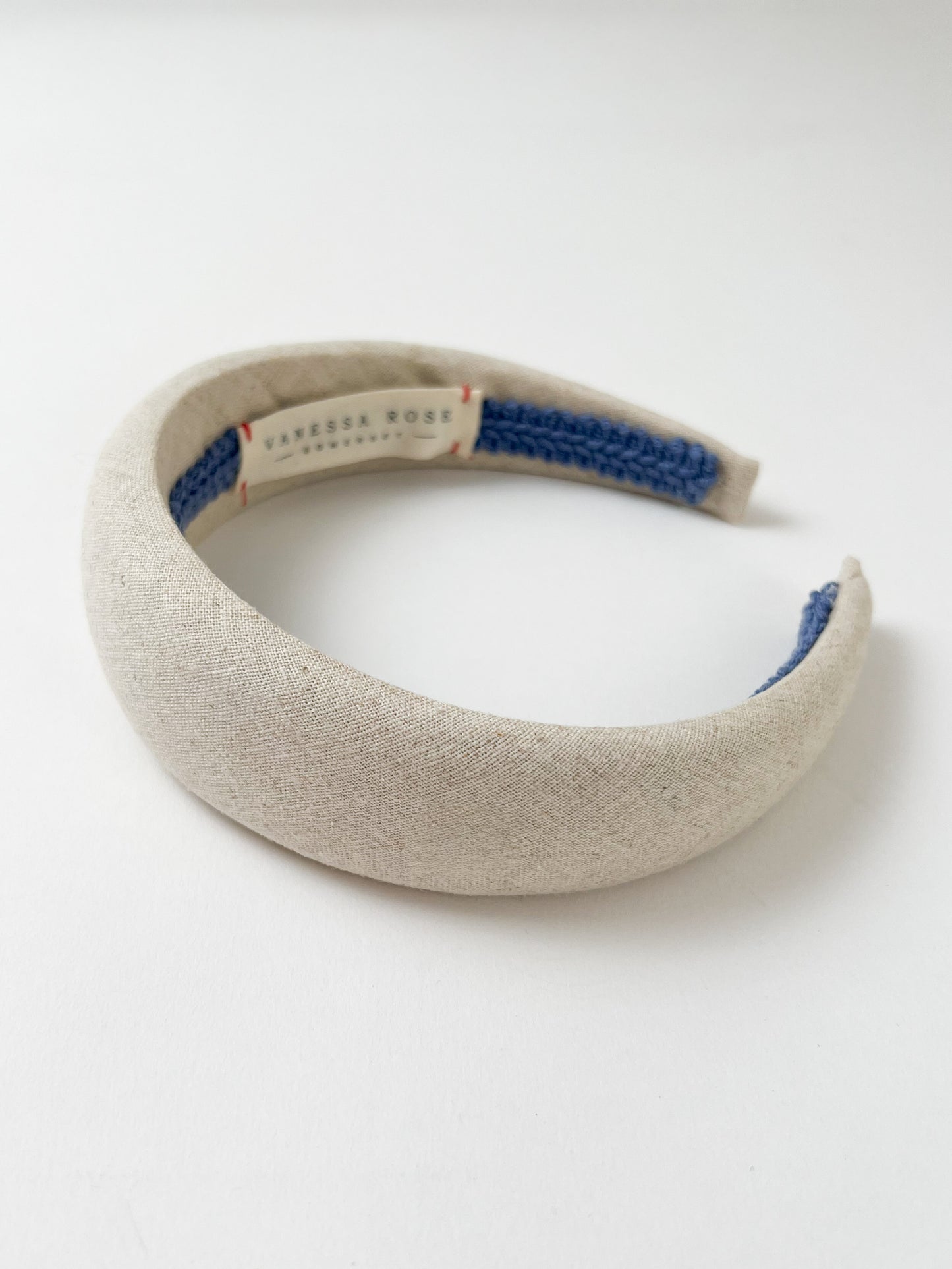 The Neutral Linen Padded Headband